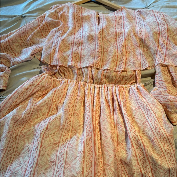 Thakoon Addition Silk Mini Dress with long Sleeves and Cut Out Back Size 12 - Picture 3 of 8